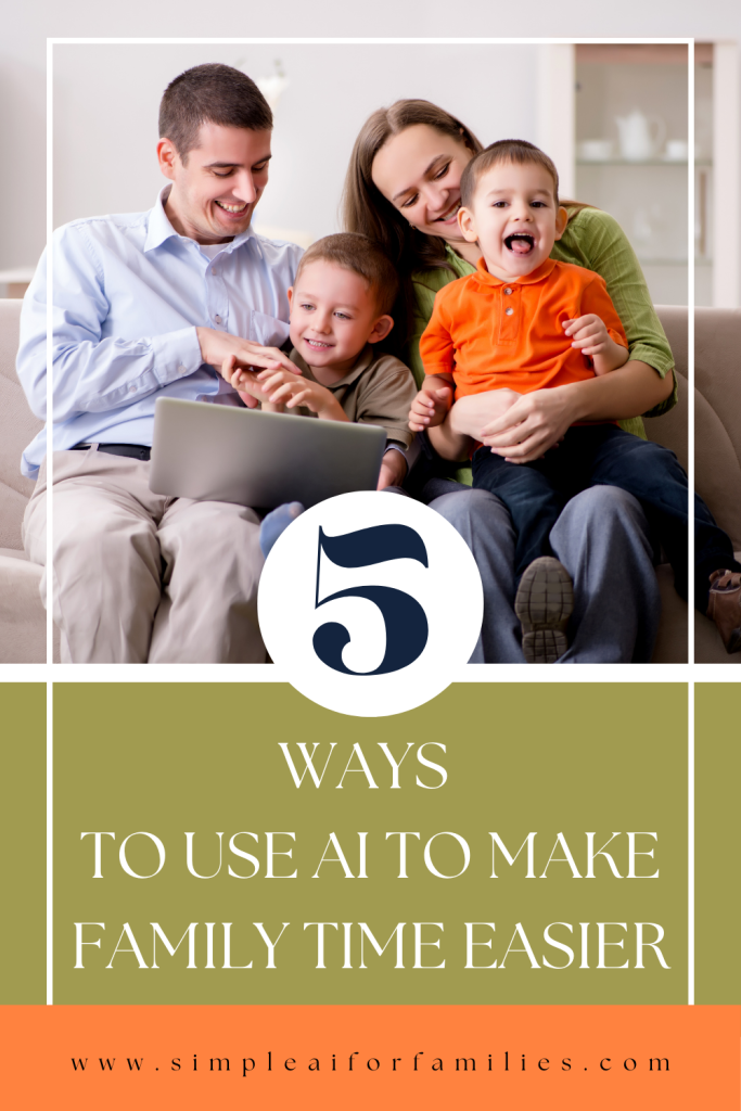 5 simple ways to use AI to make family time less hectic. Get tips for meal planning, organizing schedules, and making daily tasks easier.