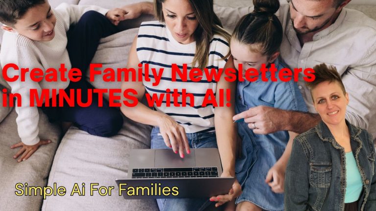 How to Write Family Newsletter Updates FAST with ChatGPT!