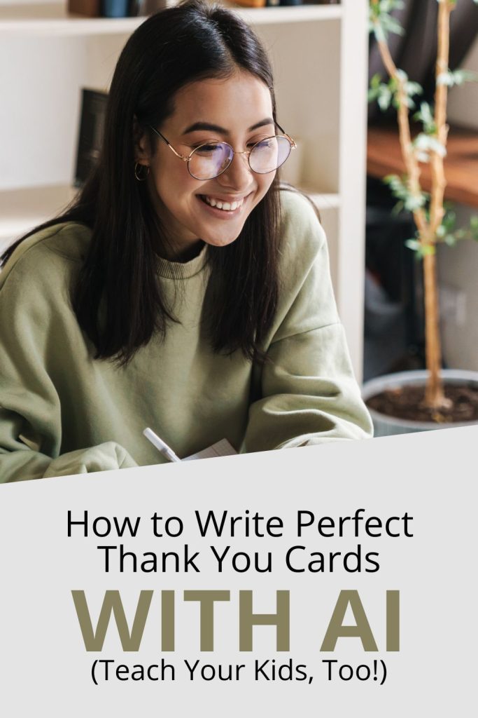 I use thank you cards with AI to teach my kids gratitude, make card writing fun, and save time. Simple tips to add a personal touch.